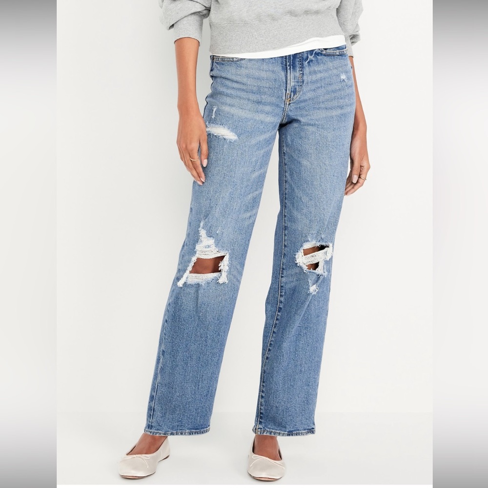 Old Navy Slouch Straight Jeans